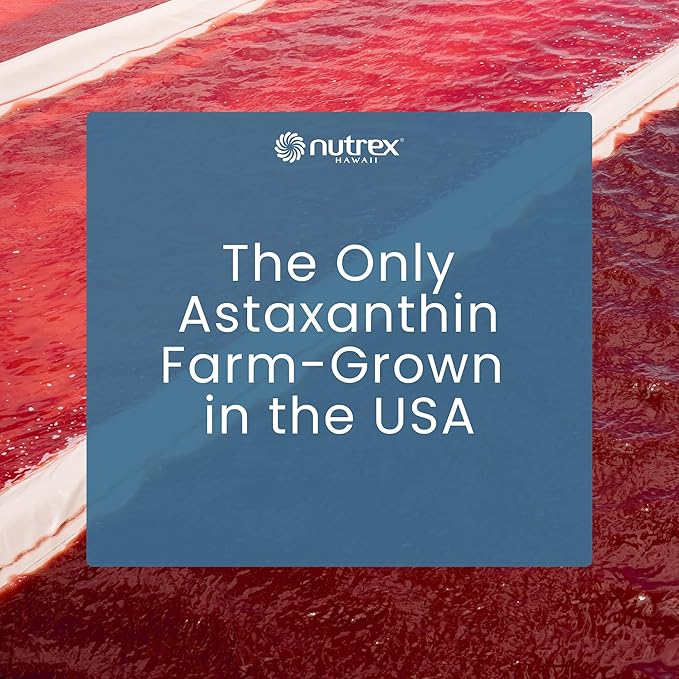 Nutrex Hawaii BioAstin Supreme Hawaiian Astaxanthin - 6mg 60 Softgels - Farm-Direct Premium Antioxidant Supplement for Eye Skin Joint &amp Immune System Health* - Blended with Extra Virgin Olive O