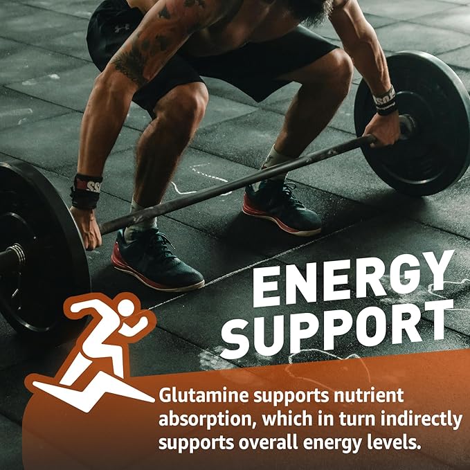 L-Glutamine 1000mg Gummies for Women &amp Men| with Beta-Alanine BCAAs Magnesium Glycinate Potassium &amp Ashwagandha | Vegan | Sugar-Free &amp Extra-Chewy | 60 Counts