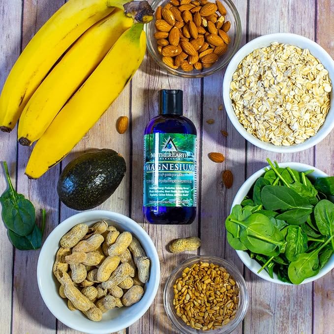 Mother Earth Minerals Ionic Liquid Magnesium Supplement High Absorption Angstrom Magnesium Mineral Drops for Electrolyte Balance Hydration Muscle Relaxation &amp Nerve Support 8 oz