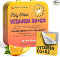 Vitamin D3 K2 Supplement 5000 IU - Fast-Absorbing Oral Strips for Bone &amp Heart Health - Vitamin D K2 Plant-Based Formula - D3K2 - High-Potency Vitamina D3 con K2- Non GMO - Sugar-Free (30 Count)