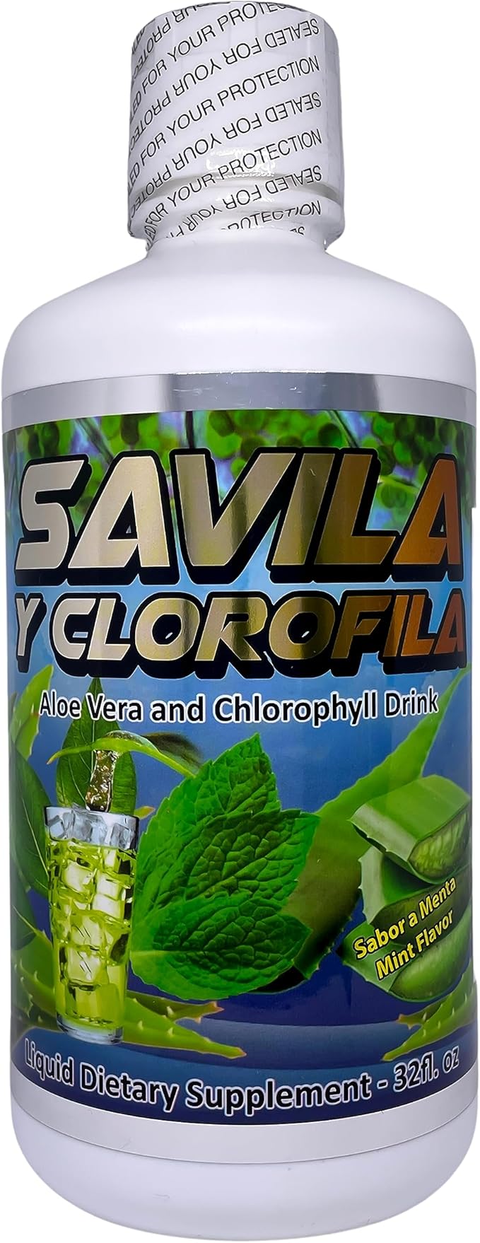 Savilla Y Clorofila Liquid Dietary Supplement 32 floz