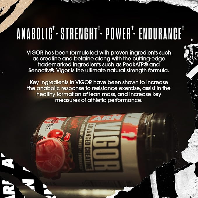 Arms Race Nutrition | ARN | Vigor Advanced Creatine Formula (30 Servings Sour Blue Razz)