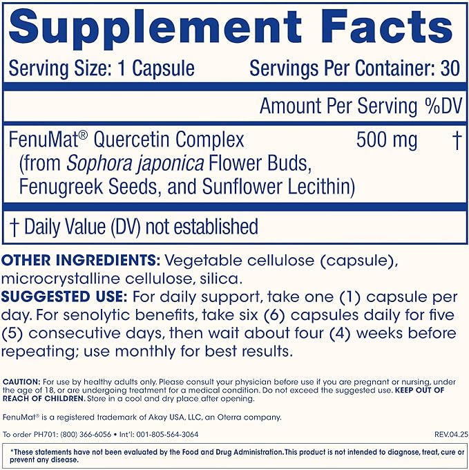 ProHealth Pure Quercetin 500 mg 30 Capsules Doctor Formulated Triple Lab Tested and GMP Manufactured 30 Servings