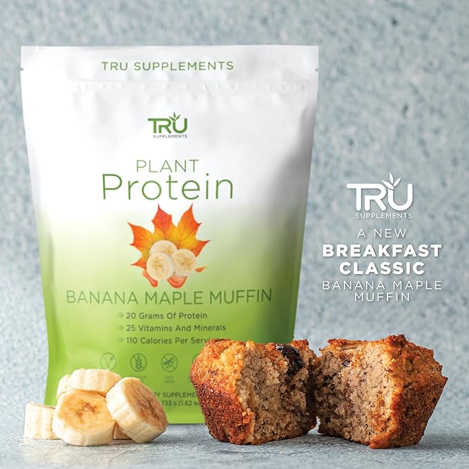 TRU Supplements Metabolism and Plant Based Protein Bundle Advanced Fat Loss Support and Vegan Protein with BCAA EAA 27 Vitamins 20g Brown Rice &amp Pea Protein No Artificial Flavors