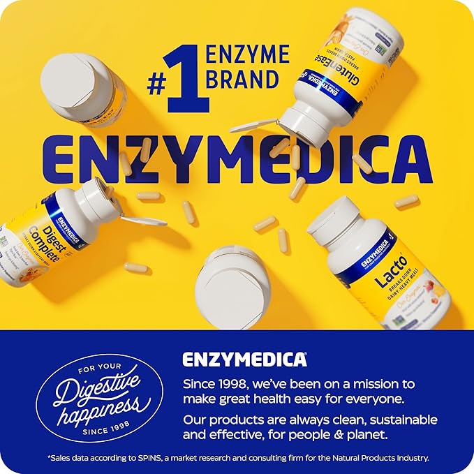 Enzymedica Candidase Extra Strength Support for Balanced Yeast Levels 42 Capsules