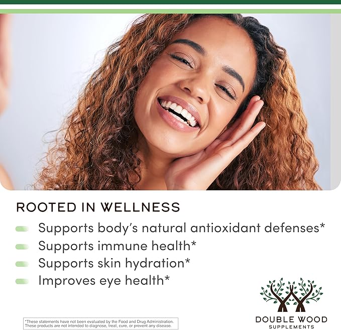 Astaxanthin - Triple Strength 12mg (Only Patented Astaxanthin (Astrareal) with 70+ Human Clinical Trials) Grown Harvested and Made in The USA (Astaxantina) by Double Wood