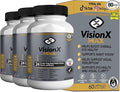 VisionX Maximum Strength Eye Health Supplement 24 Premium Vision Herbal Extracts Vitamins Minerals 60 Capsules 30-Day Supply (3)