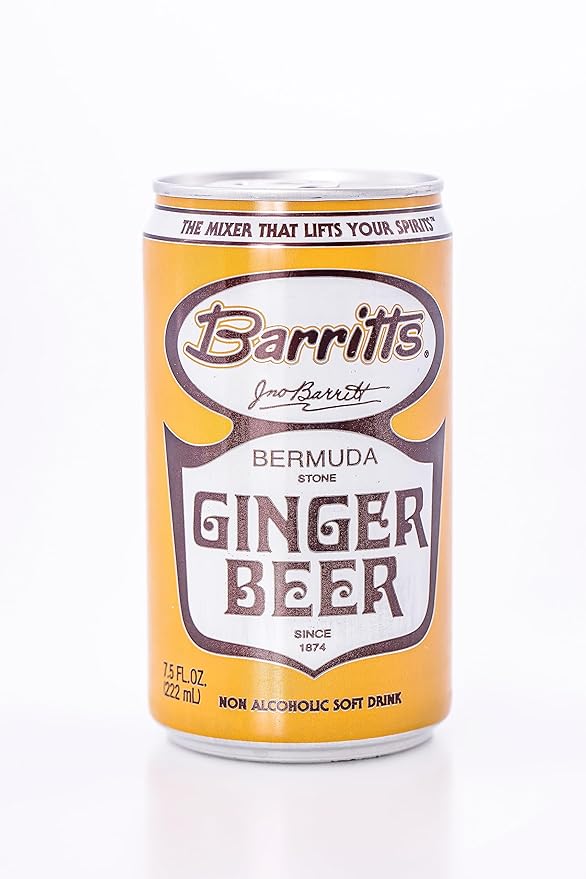Barritt's Ginger Beer Original Ginger Beer Non-Alcoholic Soda Cocktail Mixer 7.5 fl oz Cans 24 Pack Mini Gluten Free