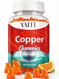 VAITE Copper Supplement Gummies 10 mg Amino Acid Chelate – Trace Mineral that Plays a Role in Collagen Formation Gentle on Stomach Supports Daily Nutrition &amp Balance – Vegan Non-GMO 60 Count