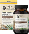 Your Flora Probiotic Terrain – Non-GMO Probiotics with Fermented Soybean Aloe Vera &amp Slippery Elm for Gut Balance &amp Digestion – Prebiotics Postbiotics Digestive Enzymes – Living Alchemy 6