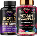 NUTRAHARMONY Biotin Collagen Keratin Capsules &amp Vitamin B-Complex Gummies