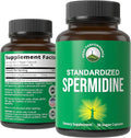 Spermidine Supplement Ultra High Strength Standardized to 99% Spermidine Trihydrochloride. More Potent Than Wheat Germ Extract. Vegan Capsules for Healthy Aging Longevity. USA Tested Supplements