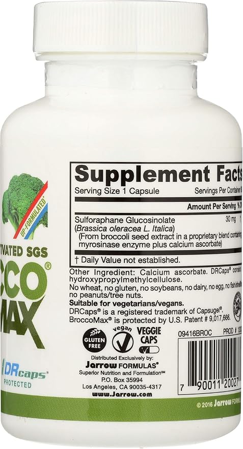 JARROW FORMULAS Brocco Max 500 MG 60 CT