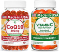 Lunakai USA Made CoQ10 200mg + Vitamin C 300mg Gummies Bundle – Naturally Flavored Non-GMO – 60ct Each
