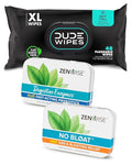 Dude Wipes + Zenwise #2 Plus Bundle – 48 Flushable Wipes + 15 Digestive Enzymes with Probiotics and Prebiotics + 14 No Bloat Caps – for Digestive Gut and Butt Health