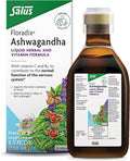 Floradix Ashwagandha Liquid Herbal &amp Vitamin Formula - Herbal Supplement with Ashwagandha Extract Vitamin C B12 &amp More - for Stress Support - Gentle to Digest - Vegan &amp Non-GMO - 8.5 fl