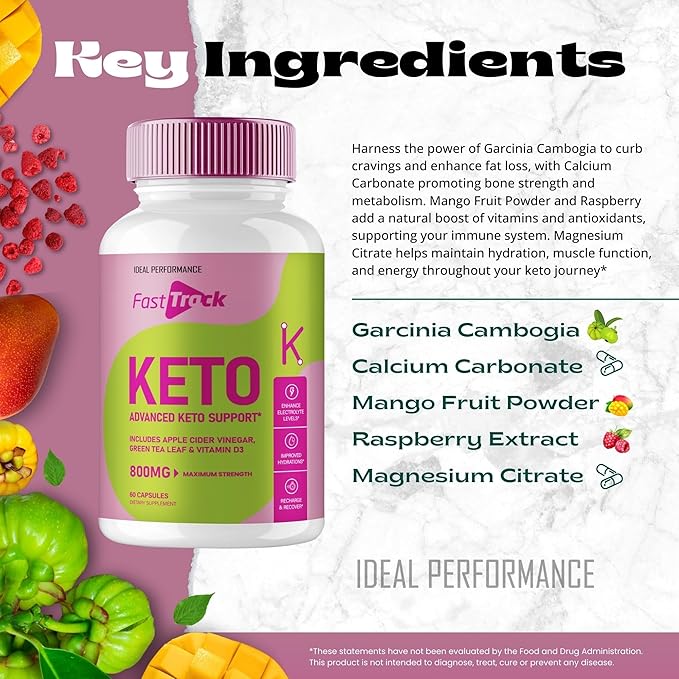 Fast Track Keto Capsules Fasttrack Advanced Formula Supplement Pills - Maximum Strength Fast Track Health and Wellness Capsules All Natural Keto Pills Fasttrack Keto Reviews (3 Pack)