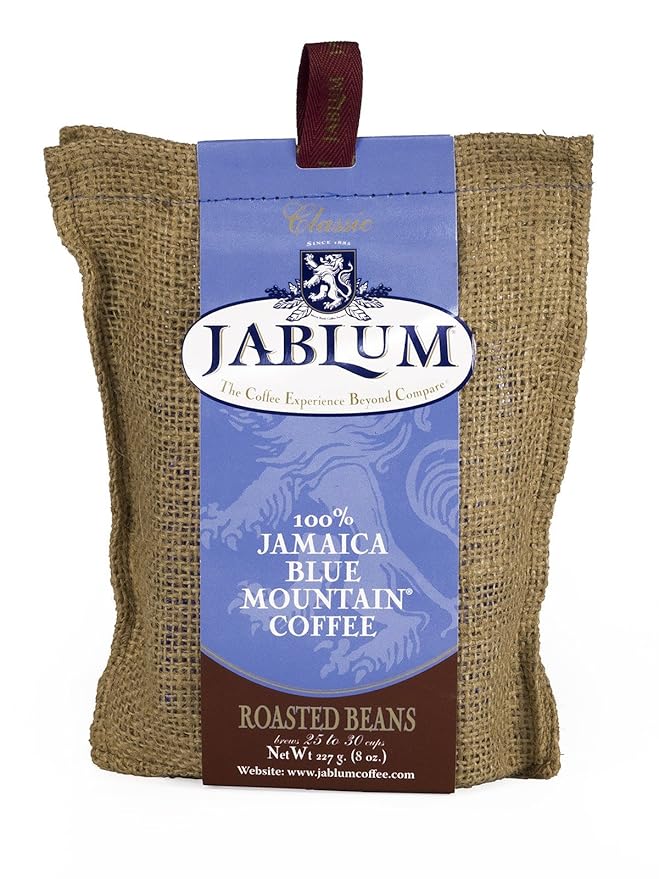 Jablum Jamaica Blue Mountain Roasted Whole Bean Coffee 8oz