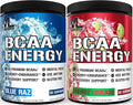 Evlution Replenishing BCAAs Amino Acids Powder for Pre &amp Post Workout (Blue Raz and Cherry Lime 30 Servings Each)