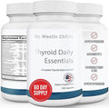 Dr. Westin Childs - Thyroid Daily Essentials - Multivitamin for Women &amp Men with Immune &amp Stress Support - Iodine Zinc Selenium Fulvic Acid Activated B Vitamins K2 L-Tyrosine Rhodiola -