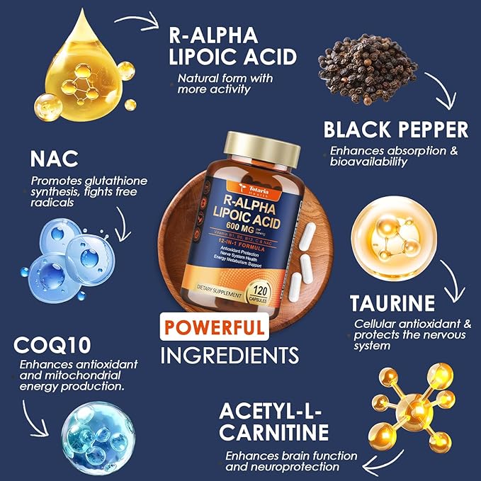 Totaria R Alpha Lipoic Acid 600mg + Alpha Lipoic Acid 600mg