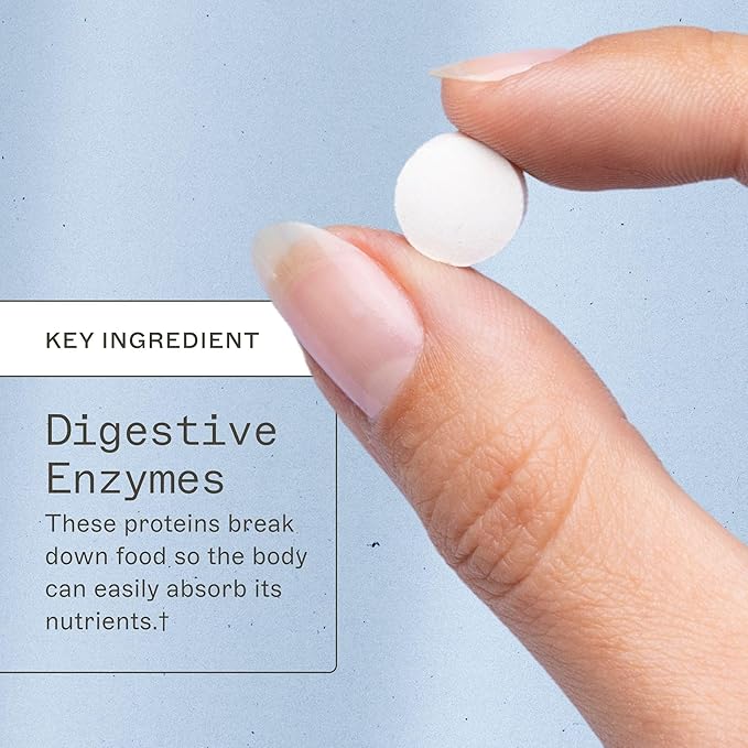 Amy Myers MD Digestive Enzymes Chewable – Complete Enzymes Support Leaky Gut Acid Reflux Gas Bloating Gluten Exposure – Amylase Lipase Lactase Alkaline Protease Sucrase + More – 180 Tablets
