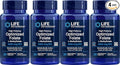 Life Extension High Potency Optimized Folate 8500 mcg DFE 30 Vegetarian Tablets (Pack of 4)
