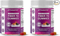 Vitamatic Prebiotic Fiber Gummies for Adults 7G Extra Strength Zero Sugar Added 240 Pectin Based Gummies Digestive Health &amp Regularity Support (Pack of 2)