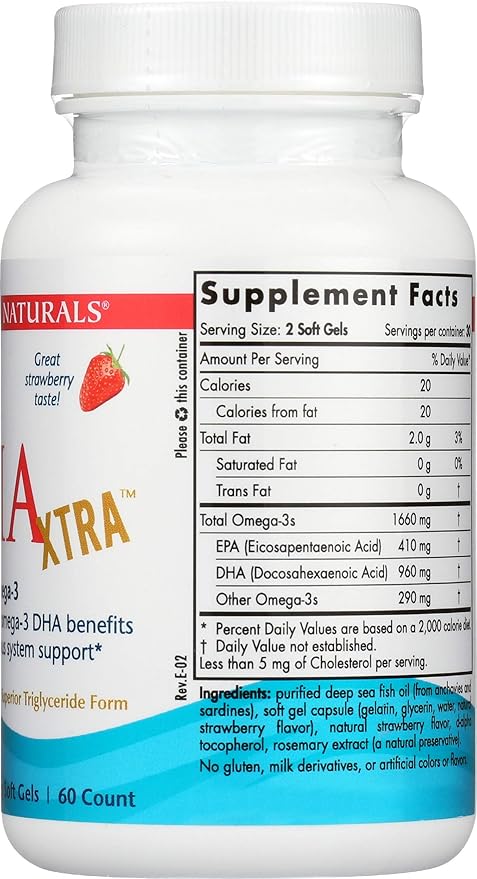 NORDIC NATURALS Strawberry DHA Xtra 1660 MG 60 SG 60 CT