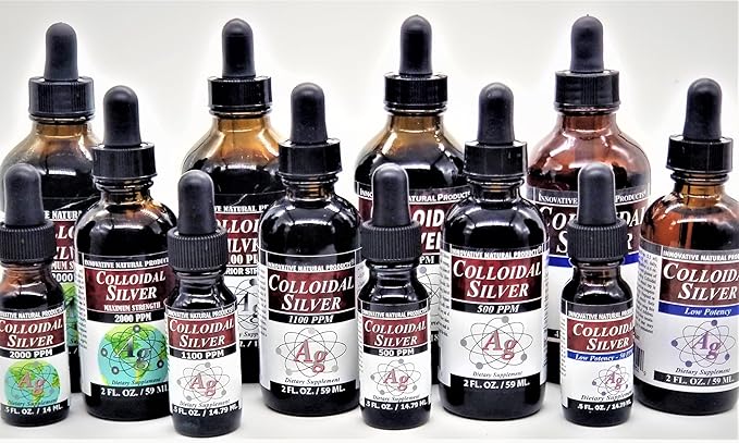 Colloidal Silver 2000 PPM Buy Two 2 OZ GET ONE Trial Size (1/2 oz) Free by Innovative Natural Products