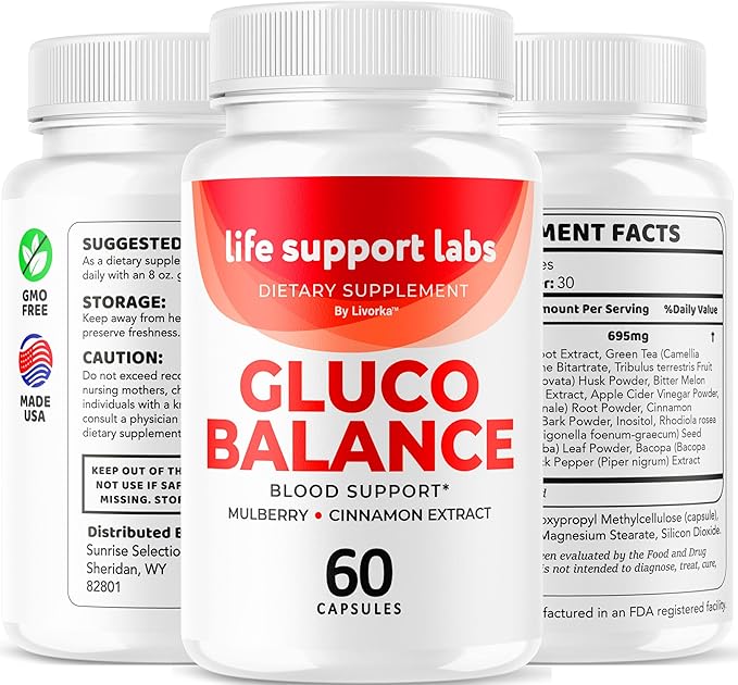 Life Support Labs Capsules - Official LifeSupportLabs Blood Support Health Balance Supplement Pills Premium Multivitamin Advanced Formula for Health &amp Wellness 60 Capsules for 1 Month