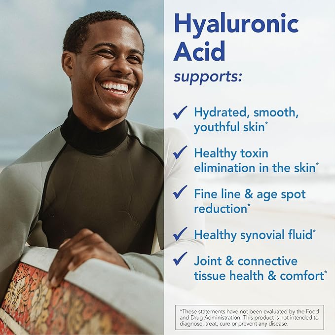 Patient One Hyaluronic Acid 100mg | Supplement to Support Hydrated Youthful Skin and Joint Health* | 120 Capsules
