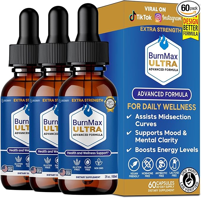 BurnMax Ultra Extra Strength Dietary Supplement Advanced Formula 60 Servings 2 fl oz (3)