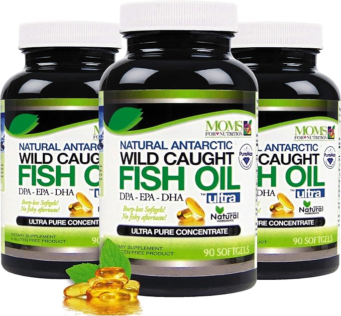 (Pack of 2) Wild Caught Omega 3 Fish Oil DPA-EPA-DHA 2900 Milligram Fish Oil Supplement 180 Softgels