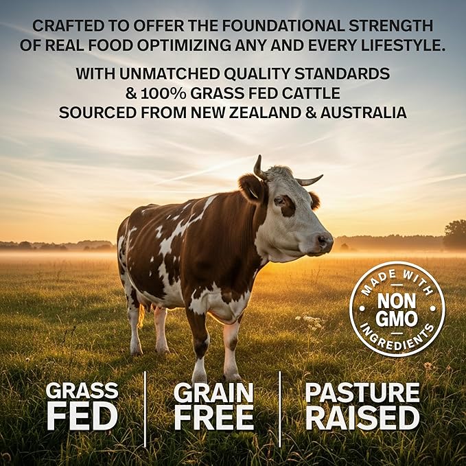 Premium Grass Fed Beef Organ Supplement for Women &amp Men | 200 Capsules | Pasture Raised Grain Free | Beef Liver Heart Kidney Pancreas Spleen | Carnivore Diet Non-GMO Desiccated Liver Pills Com