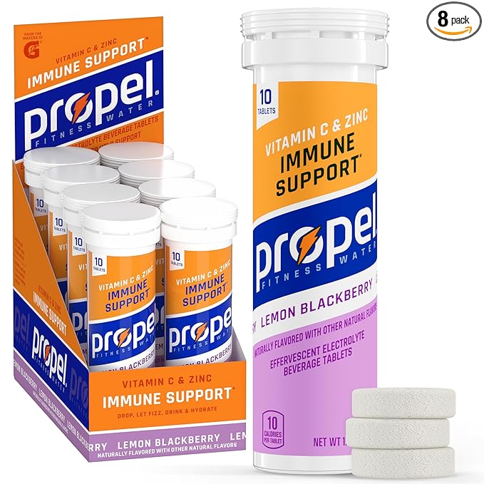 Propel Immune Support Tablets Lemon Blackberry Makes 16.9oz Fl Oz (Pack of 80)
