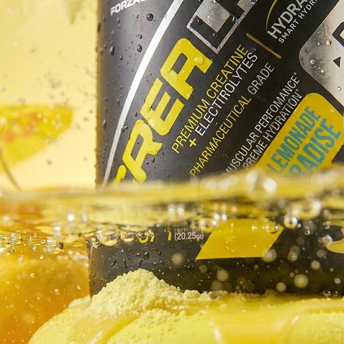 Forzagen Crea-Lade Creatine Monohydrate with Electrolytes &amp Hydration Support 5g Creatine Hydragen™ Blend Magnesium Sodium Potassium BioPerine® Natural Lemonade Flavor 70 Servings