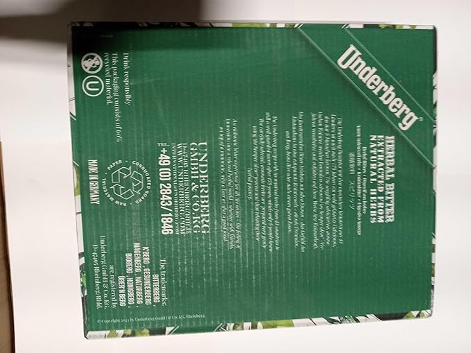 Case Pack: 3 Underberg Bottles Each (Packaging May Vary)