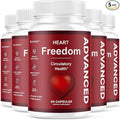 (5 Pack) Heart Freedom - Heart Freedom Capsules Official HeartFreedom Pills All Natural Ingredients - Maximum Strength Premium Advanced Formula Support Health &amp Wellness 300 Capsules for 5 Mont