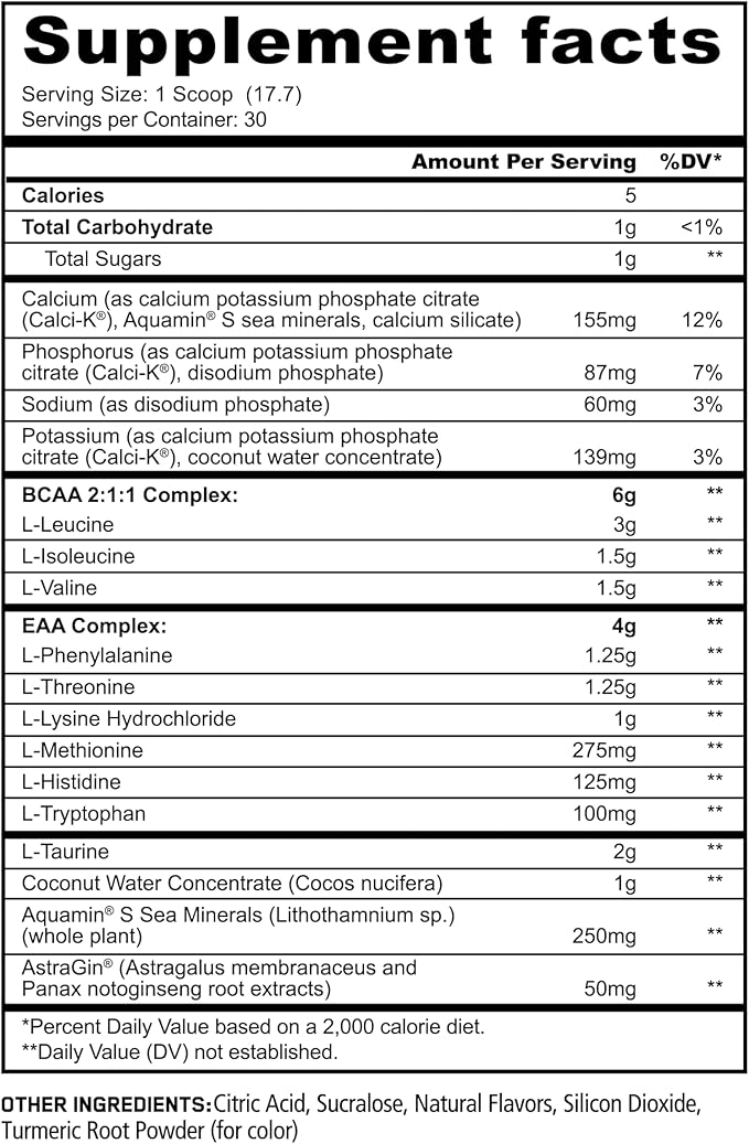 Underground Bio Labs Panda Supps Aminos | BCAA + EAA + Hydration + Eectrolytes for Men and Women with 2G Taurine and 4G EAAs (30 Servings) (Lemon Lime 3.0)
