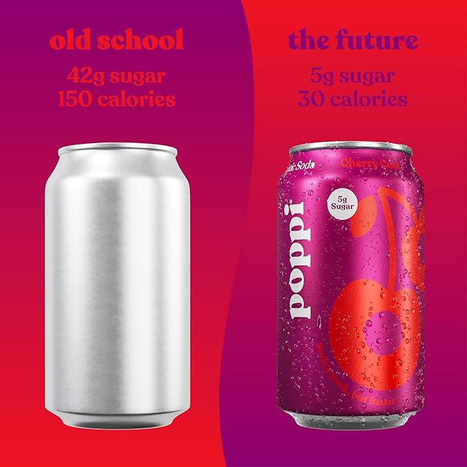 Poppi Sparkling Prebiotic Soda Beverage with Apple Cider Vinegar Seltzer Water and Fruit Juice Game Day Variety Pack 12 Fl Oz Pack of 12 Packaging May Vary