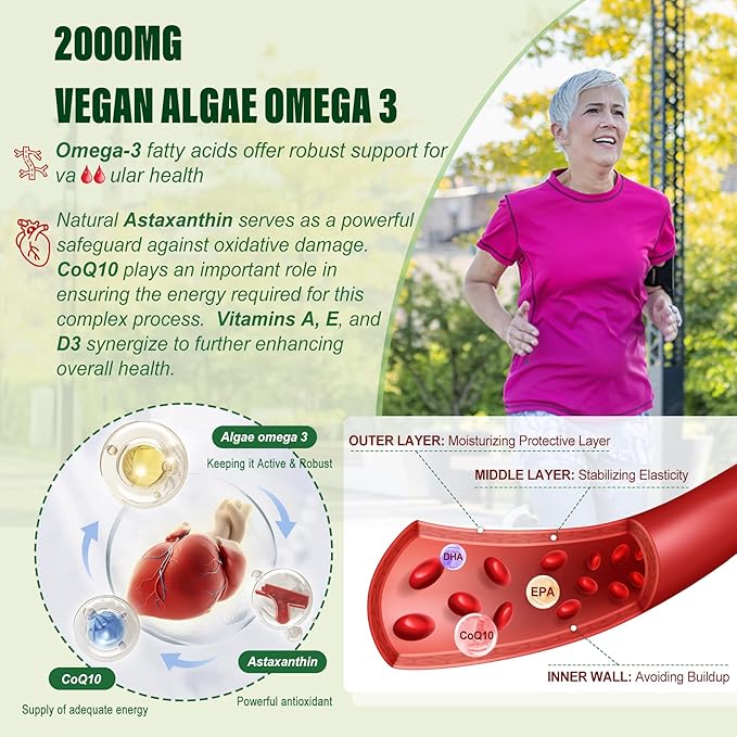 LILICARE Vegan Omega 3 Gummies &amp 5HTP Gummies