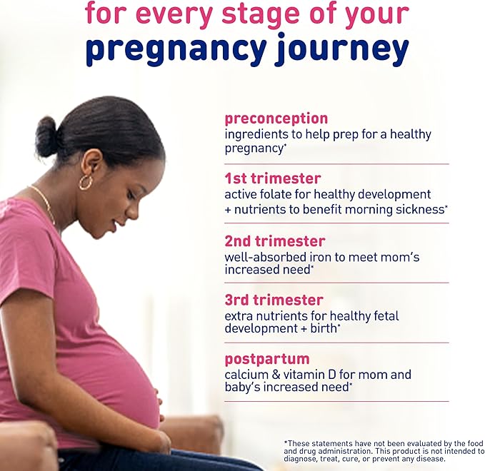 Enfamom Prenatal Vitamin Supplement for Pregnant and Lactating Women from Enfamil 30 Softgels Omega-3 DHA + Folate + Calcium
