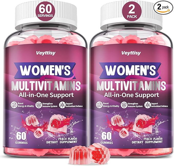 Methylated Multivitamin Gummy for Women - Womens Multivitamin Gummies with Vitamins A C D E Methylated Folate Biotin B Complex Iron CoQ10 Inositol - Multi Vitamins for Women 120 Count