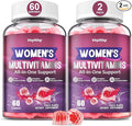 Methylated Multivitamin Gummy for Women - Womens Multivitamin Gummies with Vitamins A C D E Methylated Folate Biotin B Complex Iron CoQ10 Inositol - Multi Vitamins for Women 120 Count