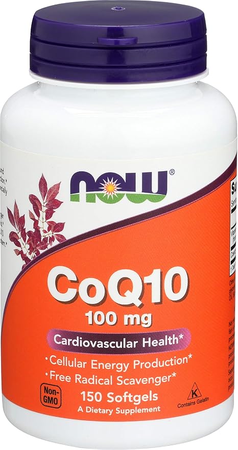 NOW Foods Coq10 100mg 150 Soft Gels