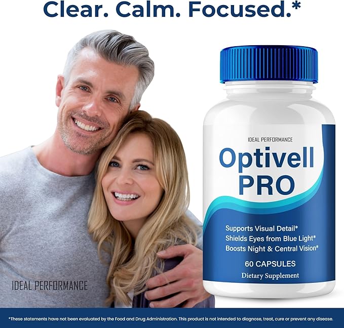 Optivell Eye Capsules Optivell Pills Supplement - Maximum Strength All Natural Visual Wellness and Crystal Clear View Advanced Formula Optivell Vision Support Reviews (5 Pack)