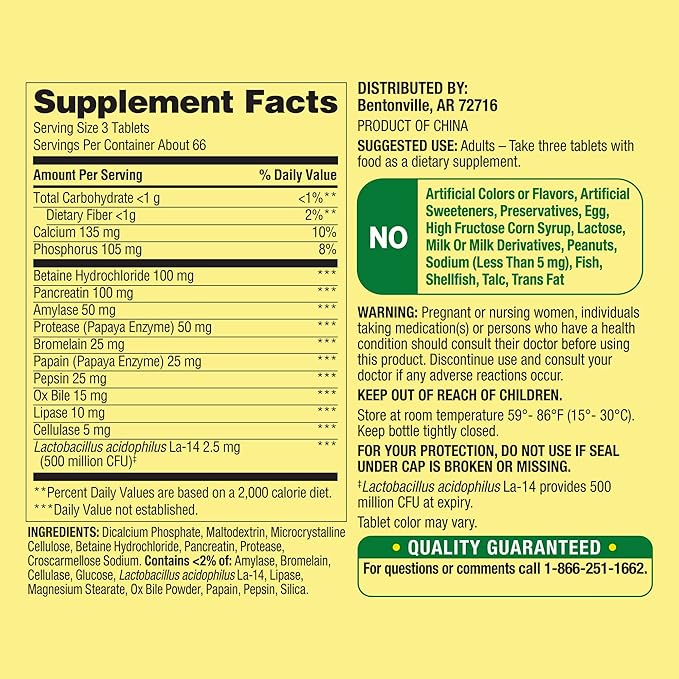 Spring Valley Probiotic Multi-Enzyme Digestive Formula Tablets 200 Count Probiotics for Men and Women for Digestive Health Bundle with 45 Diabetes Decoded