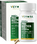 26-Strain Pre + Probiotic Capsules 52 Billion CFU FOSSENCE® Prebiotic Fiber Blend