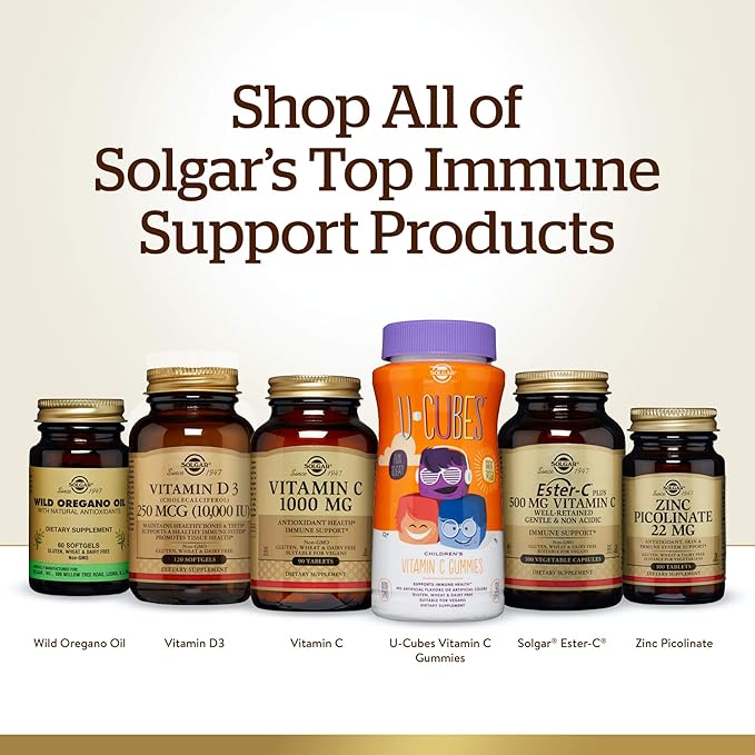 Solgar Ester-C Plus 1000 mg Vitamin C (Ascorbate Complex) - 180 Tablets - Gentle &amp Non Acidic - Supports Upper Respiratory Health - Non-GMOGluten-Free - 180 Servings (Pack of 2)